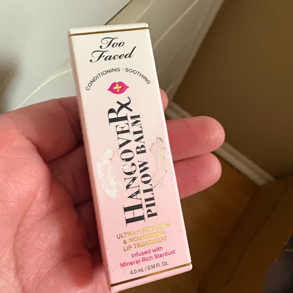 Too Faced Hangover Pillow Balm, Brand New Never Used.